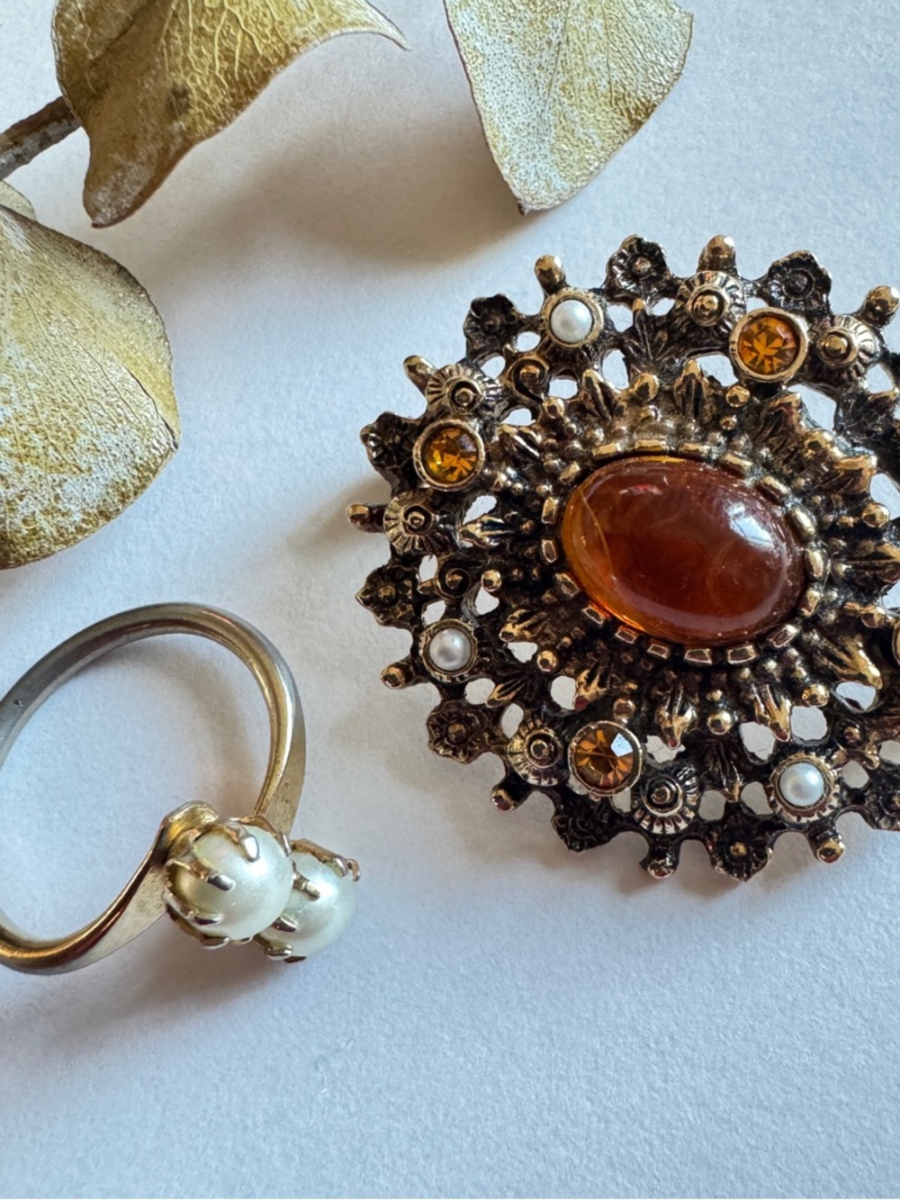 Sarah Coventry 1960s Brooch and Ring set
